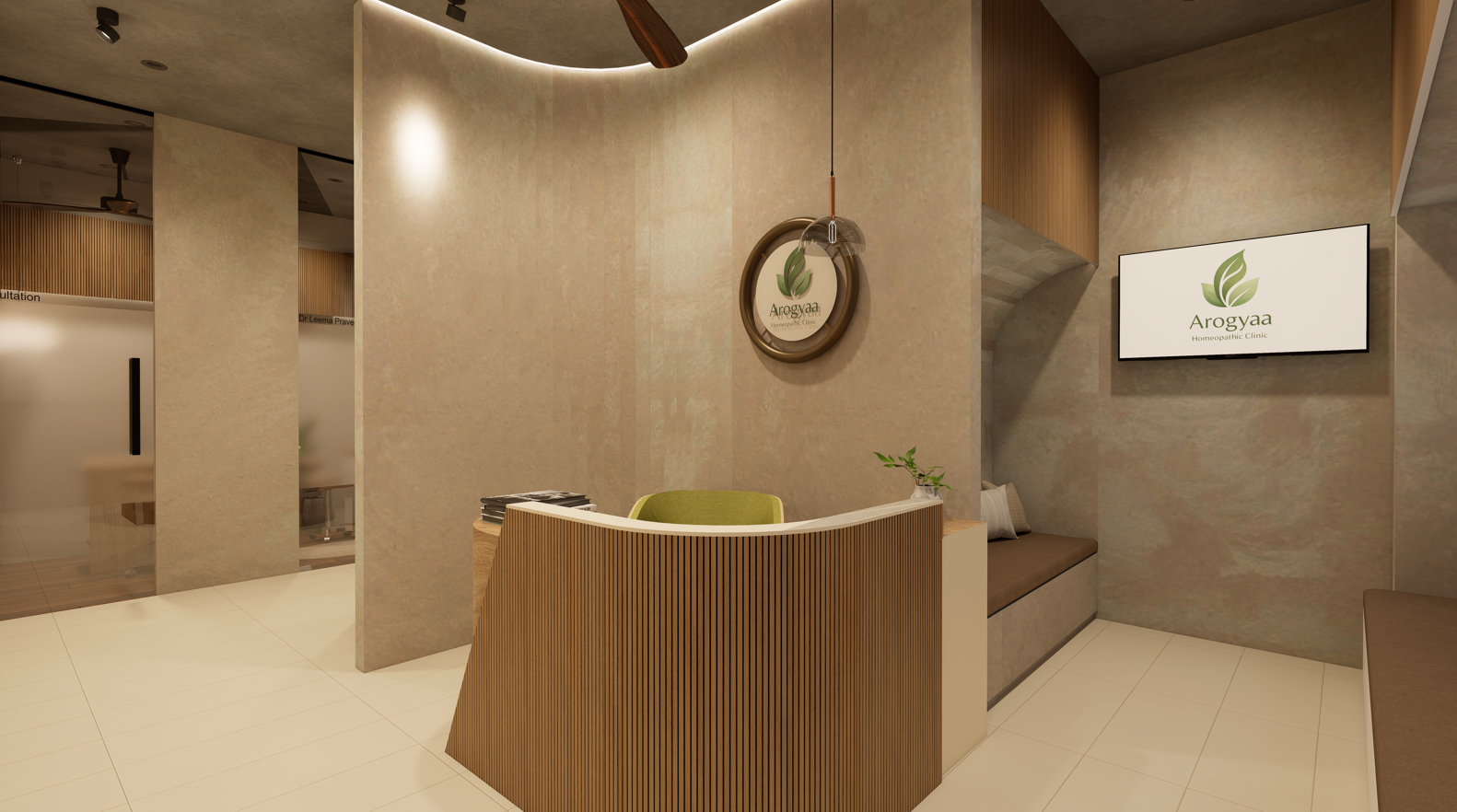 Arogyaa Homeopathic Clinic — reception and waiting area
