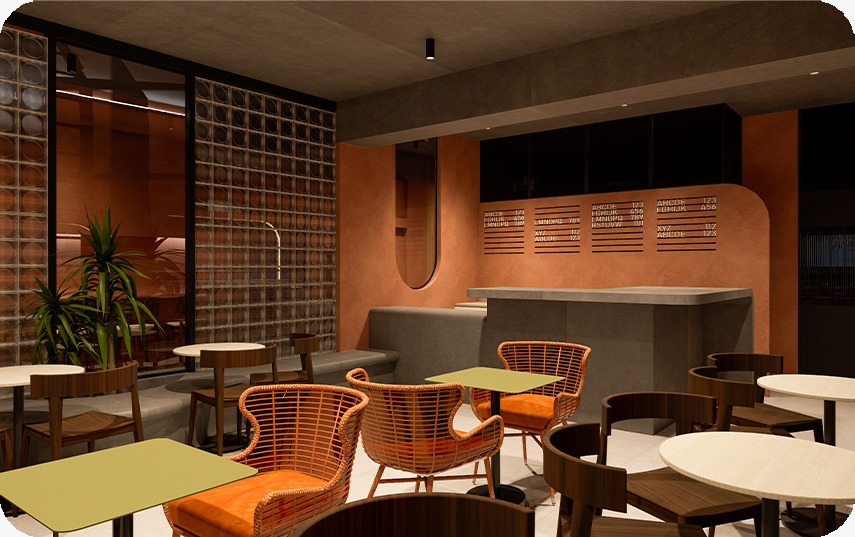 MUNGO cafe interior in Indiranagar