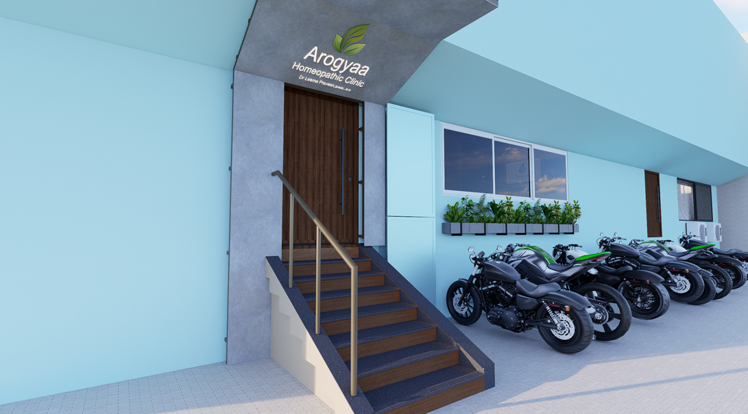 Arogyaa Homeopathic Clinic — exterior entrance and signage